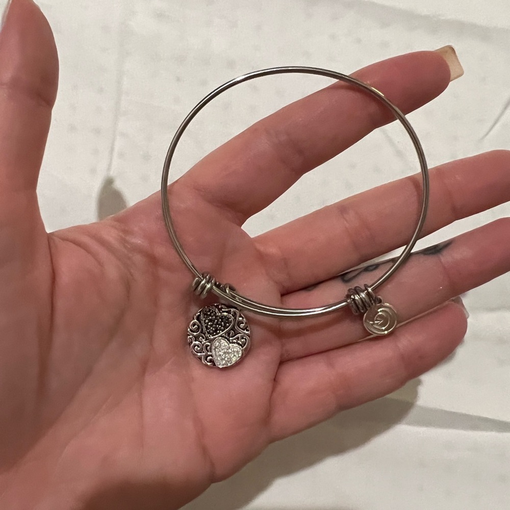 Sterling Silver Sister Bangle